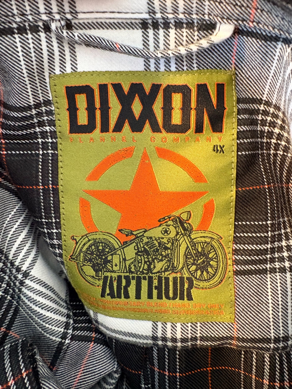 DIXXON Flannel Snap Button Flannel Shirt - “Arthur” - Men’s 4X - Picture 3 of 3